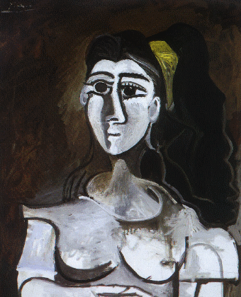 Pablo Picasso Bust Of Woman With Yellow Ribbon Jacqueline
